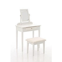 SCHMINKTISCH Toulon Holz Weiß - Weiß, Holz (72/76/41cm) - DELUKE