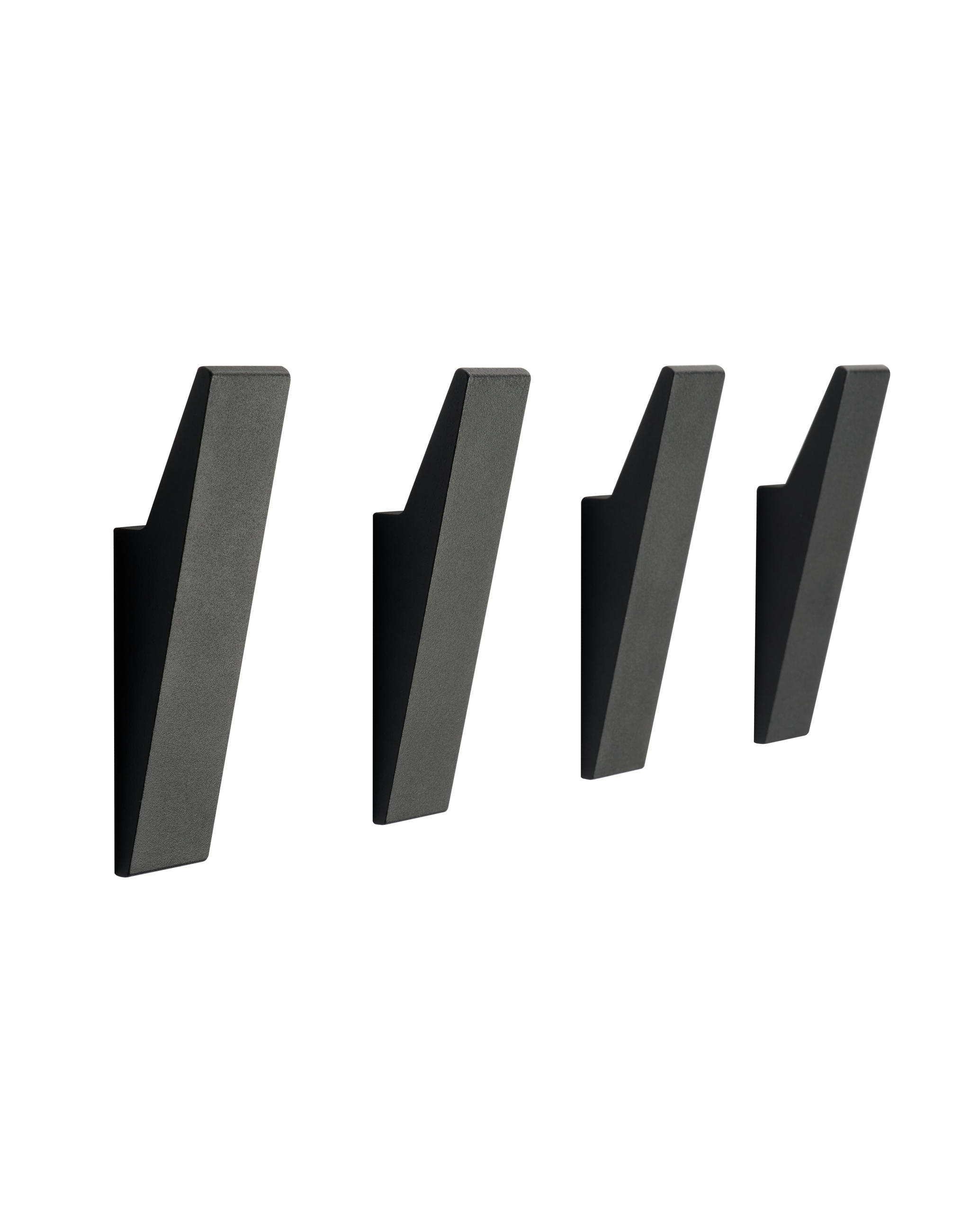 GARDEROBENHAKEN MIT VERSTECKTER VERSCHRAUBUNG - Schwarz, Metall (2/9/3cm) - Designfabrik Hamburg