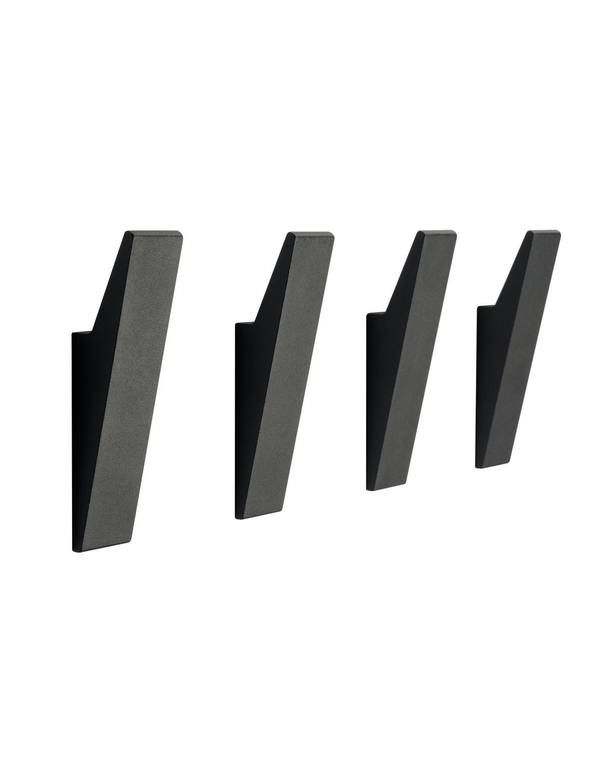 GARDEROBENHAKEN MIT VERSTECKTER VERSCHRAUBUNG - Schwarz, Metall (2/9/3cm) - Designfabrik Hamburg