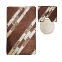 BADEMATTE Set 3tlg BRAUN - Braun, Textil (60/100cm) - ROLFNERS