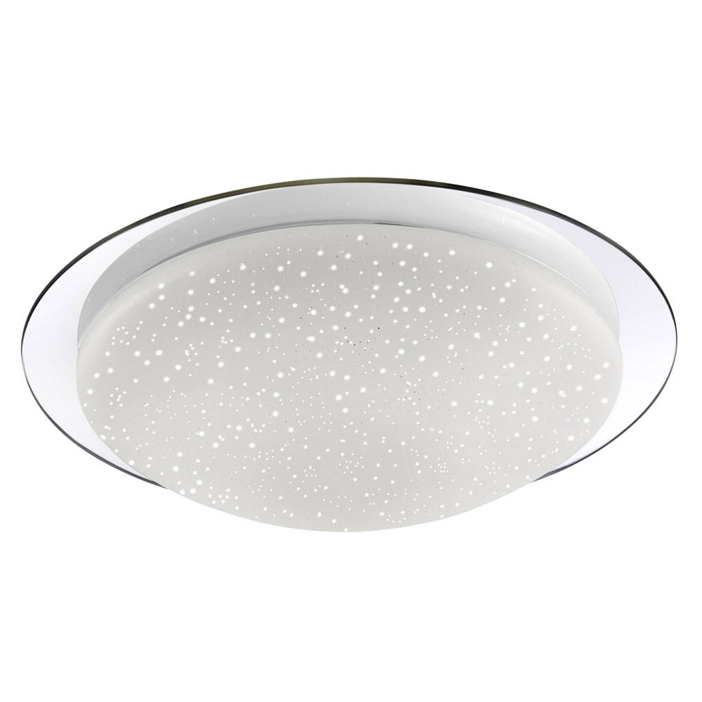 LED DECKENLEUCHTE Stahl Weiß Kunststoff Rund - Weiß, Metall (30/30/9.5cm)