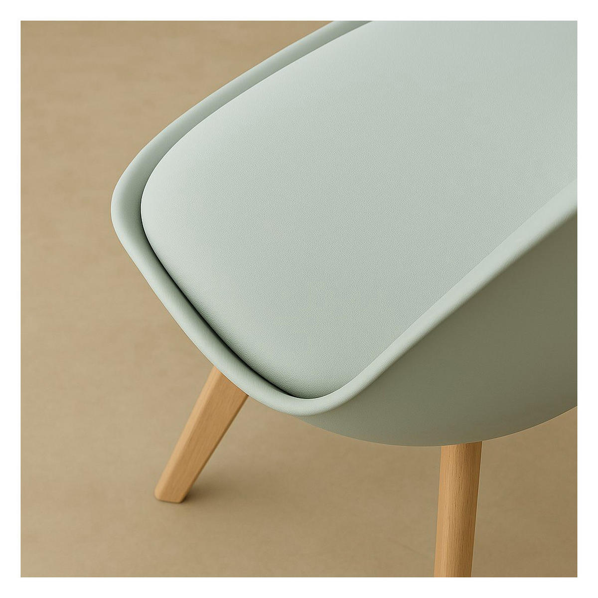 STUHL Scandinavian Grün 49 cm x 82 cm - Grün, Kunststoff (49/82/51cm) - Kenay Home