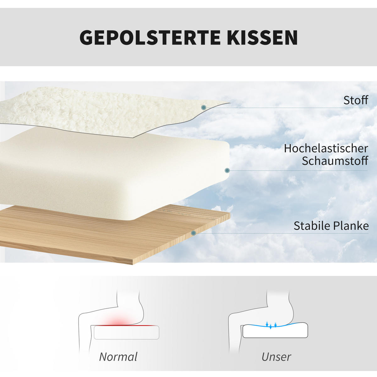 BÜROSTUHL DE-05185 Fleece-Stoff, höhenverstellbar & drehbar Cremeweiß - Creme, Metall (60.7/84/63.3cm) - ComfortXL