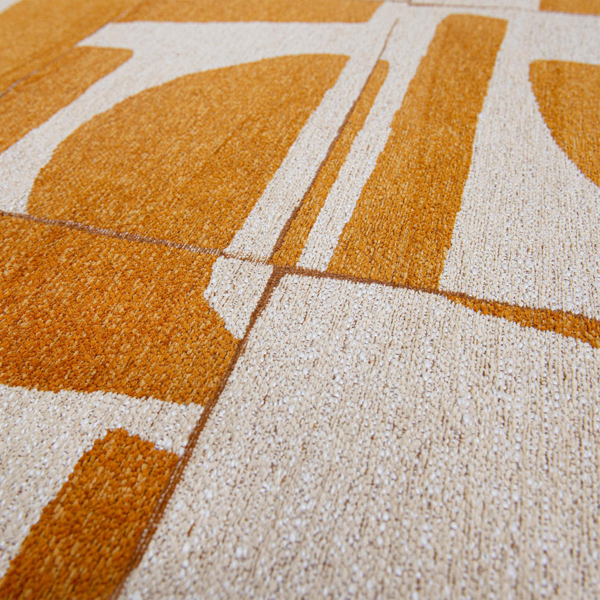 TEPPICH Curry Craft 140/140 cm - Gelb, Textil (140/140cm) - Louis De Poortere