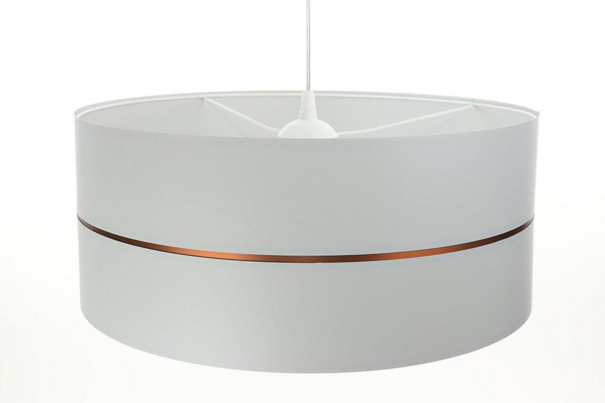 HÄNGELEUCHTE Grau 50/21 cm - Grau/Kupferfarben, Kunststoff (50/0.8/21cm) - ONZENO