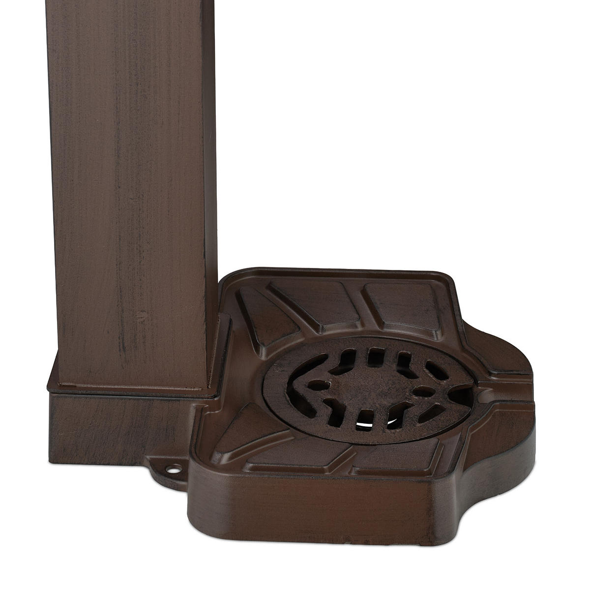 STANDBRUNNEN - Dunkelbraun, Metall (33.5/29/77cm) - Relaxdays
