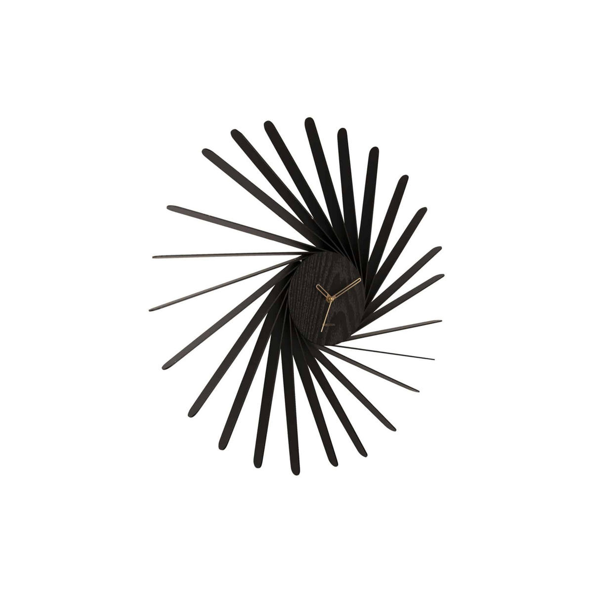 WANDUHR Helix Schwarz 68/6.5/68 cm - Schwarz, Holz (6.5/68/68cm) - Karlsson