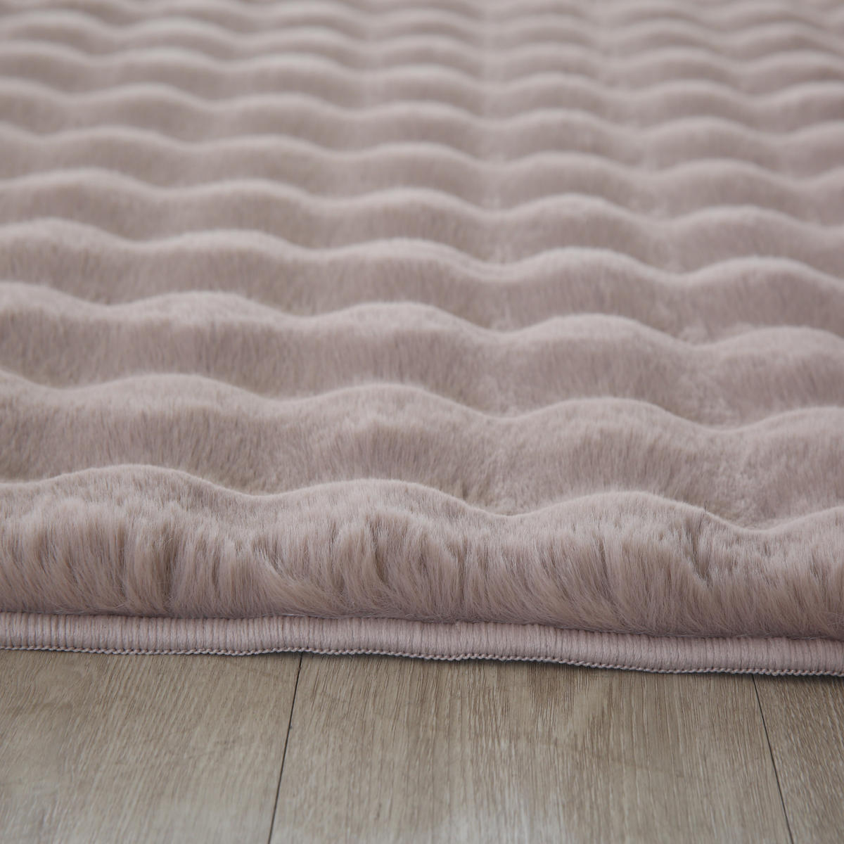 TEPPICH Waschbar Hochflor Uni Polyester Wohnzimmer Beige Rechteckig 120x170 - Beige, Textil (120/170cm) - KADIMA DESIGN
