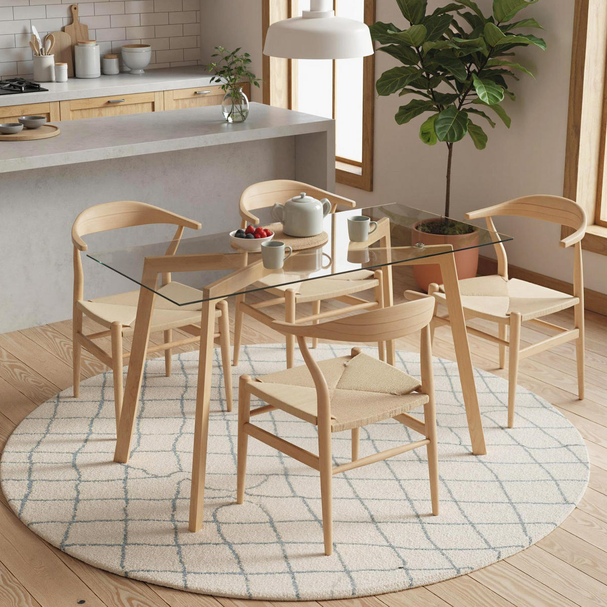 ESSTISCH Transparent 1 Stück - Transparent, Kunststoff (120/60/76cm) - GiPP