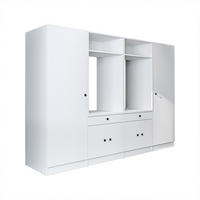 WASCHMASCHINENSCHRANK Serie 1 254cm Breit, 184cm Hoch - Weiß, Holzwerkstoff (254/184/67cm)