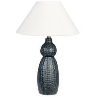 TISCHLAMPE Matina 40/40/60 cm - Blau, Keramik (40/40/60cm) - Beliani