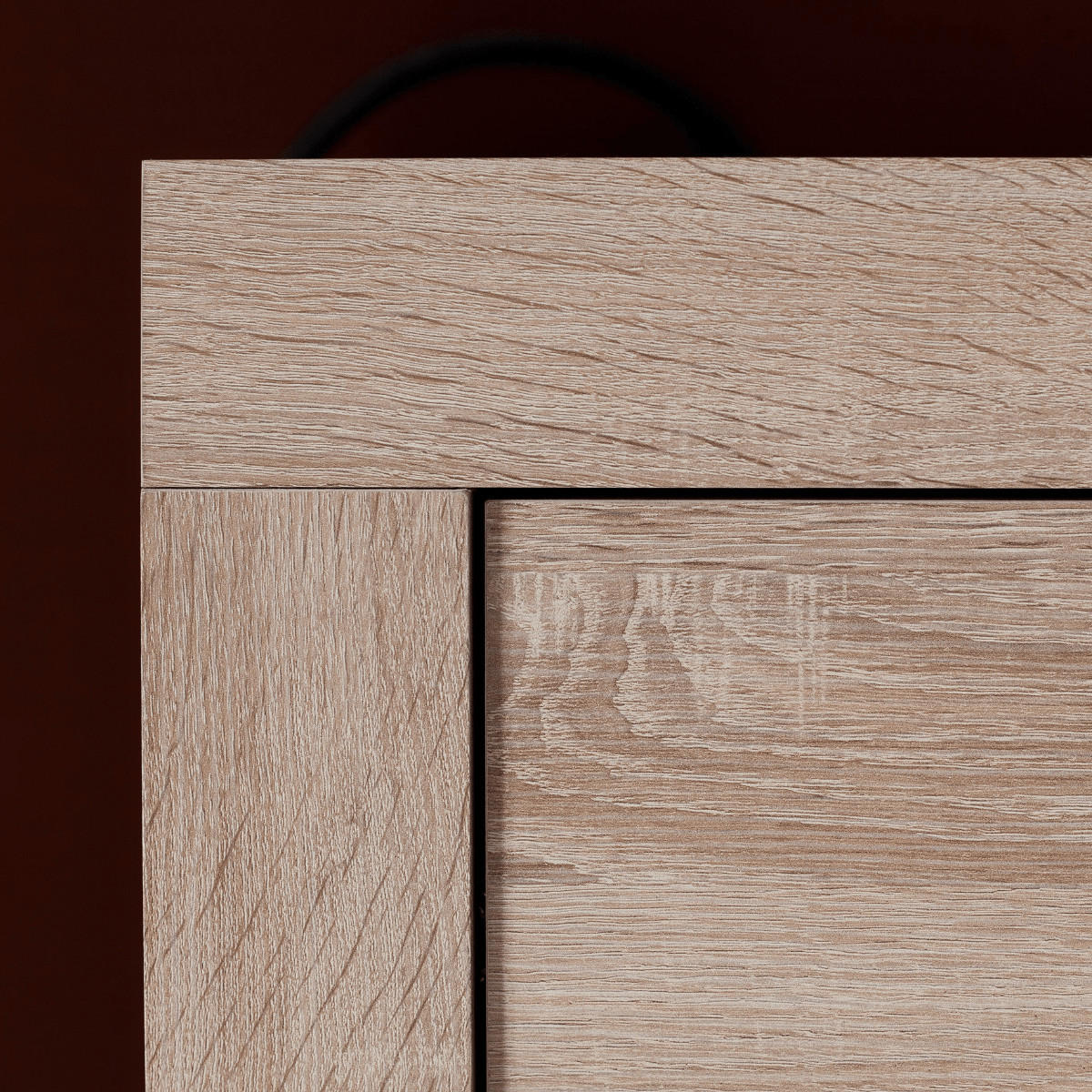 WOHNWAND Mondeo Eiche Sägerau Dekor - Eichefarben, Holzwerkstoff (291/197/41cm) - Trendteam