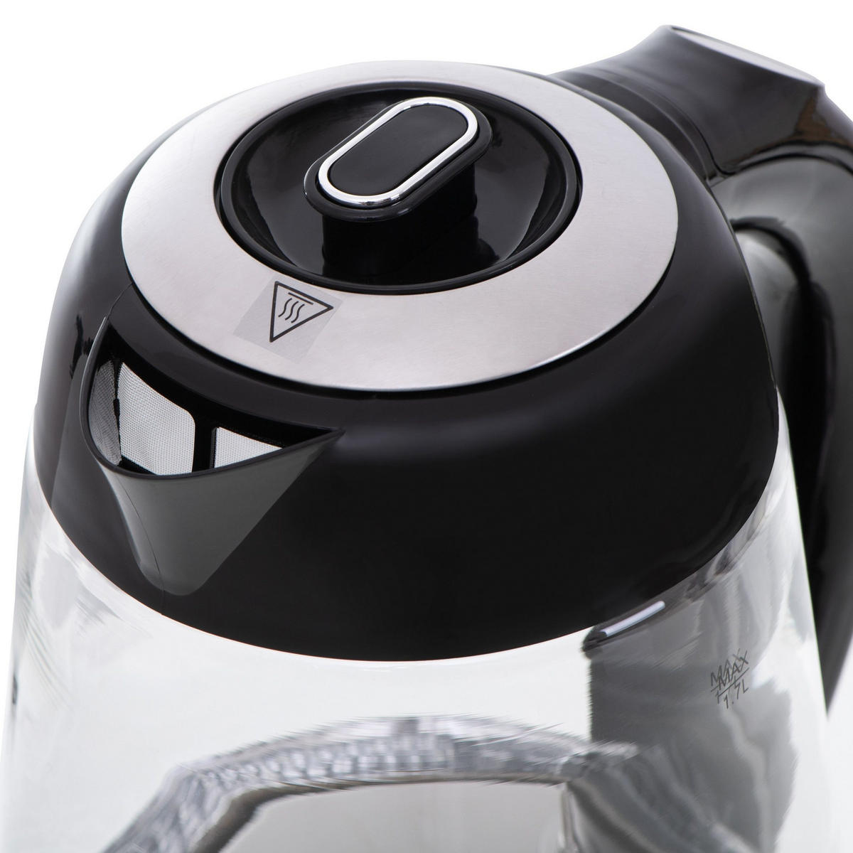 WASSERKOCHER AD1285 Edelstahl 1,7L 2200W - Transparent/Silberfarben, Kunststoff (22/24/16cm) - Adler