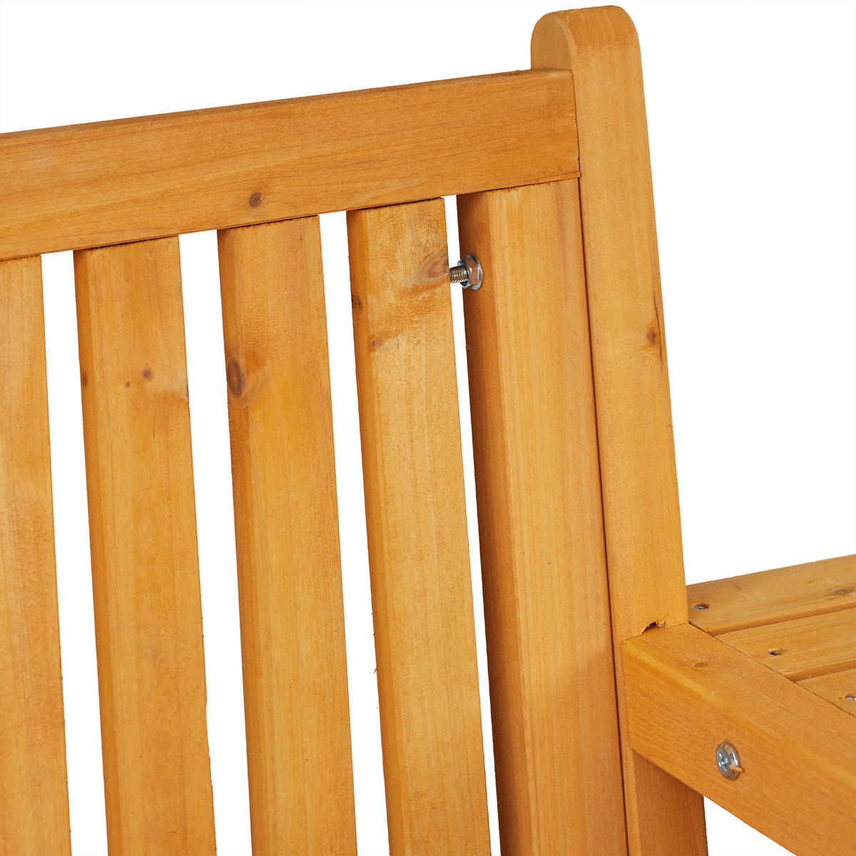 GARTENBANK - Hellbraun, Holz (161/86/61cm) - Relaxdays