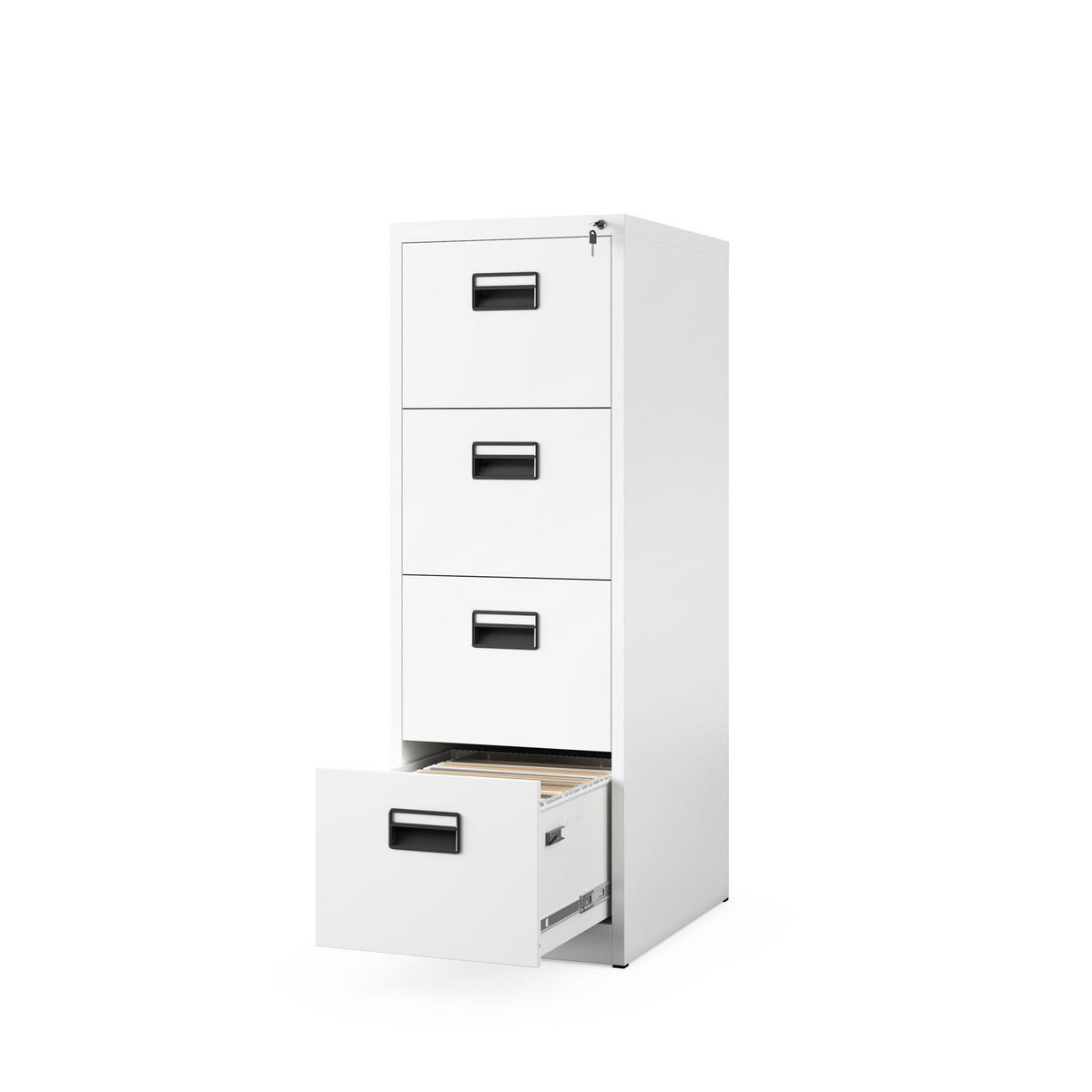 AKTENSCHRANK SARA V4 - Weiß, Metall (46/132/62cm) - Jan Nowak