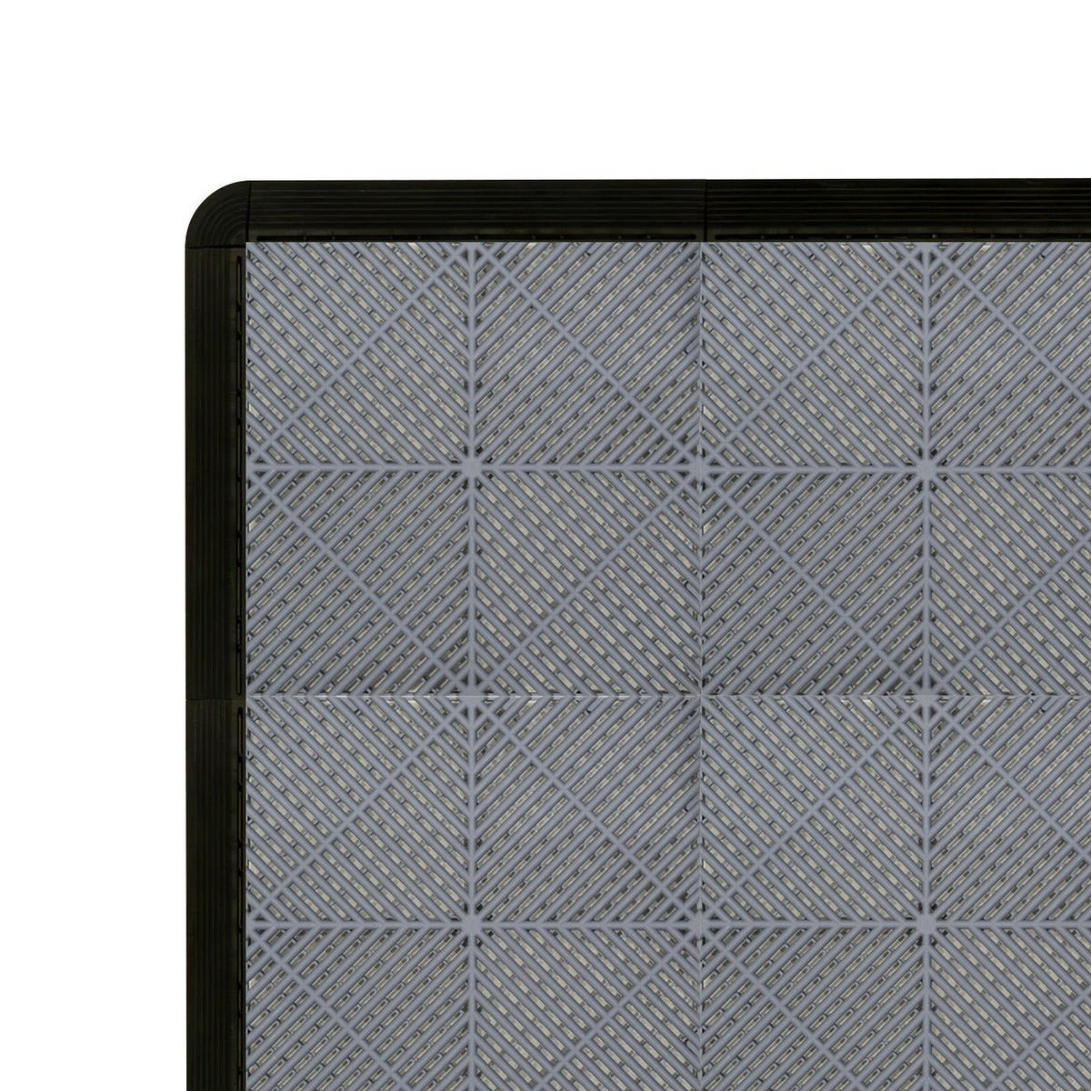 GARAGENBODENFLIESEN Belüftete x 120 mit Kanten – Grau - Grau, Kunststoff (40/1.8/40cm)