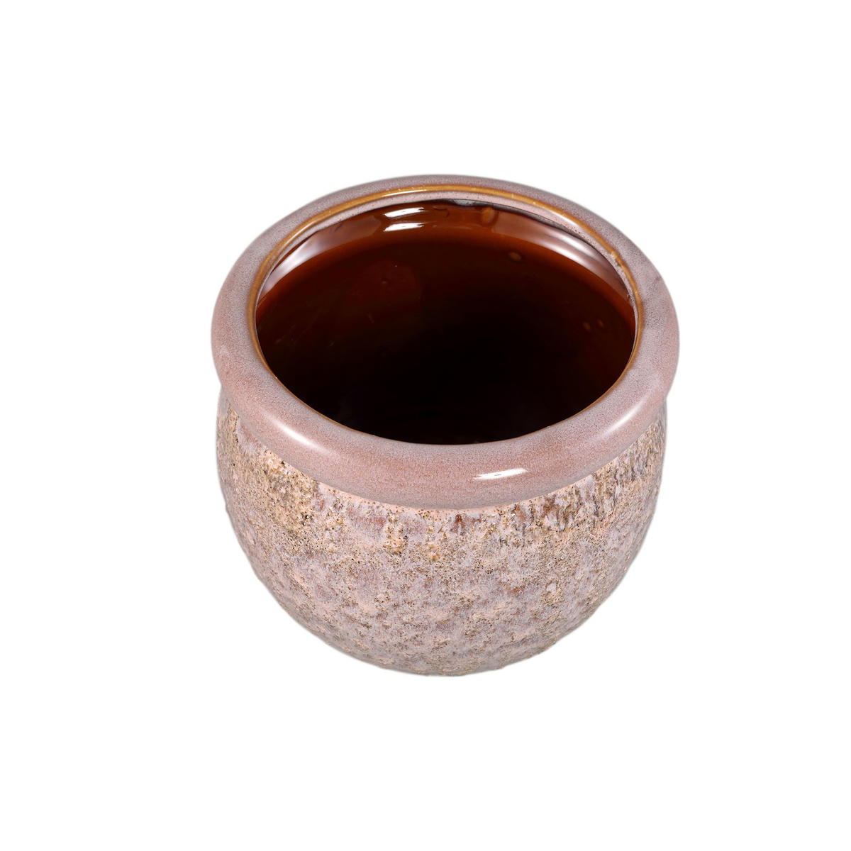 TOPF Jena Rosa 19.5/19.5/16cm - Pink, Keramik (16cm) - PTMD Collection