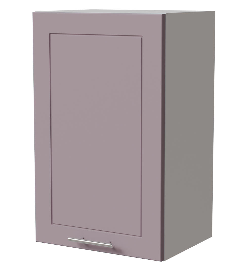 HÄNGESCHRANK Bari W2/45 RAL 4009 pastellviolett (K5) / Weiß Matt 45 / 32,5 / 72cm - Violett/Weiß, Holz/Holzwerkstoff (45/72/32.5cm) - Feldmann-Wohnen