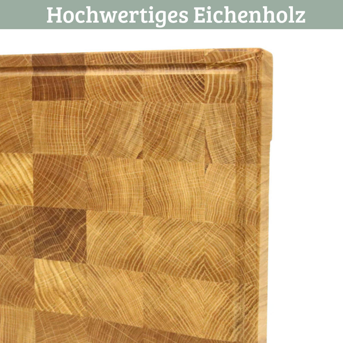 SCHNEIDEBRETT Holz groß MILA klingenschonend 40x30x4 cm - Braun, Holz (40/30cm) - DELUKE