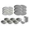 TELLER UND SCHALENSET Jasper mint 24er Set - Mintgrün, Keramik (1/1/1cm) - Ritzenhoff Breker
