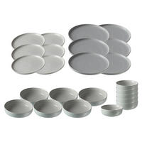 TELLER UND SCHALENSET Jasper mint 24er Set - Mintgrün, Keramik (1/1/1cm) - Ritzenhoff Breker