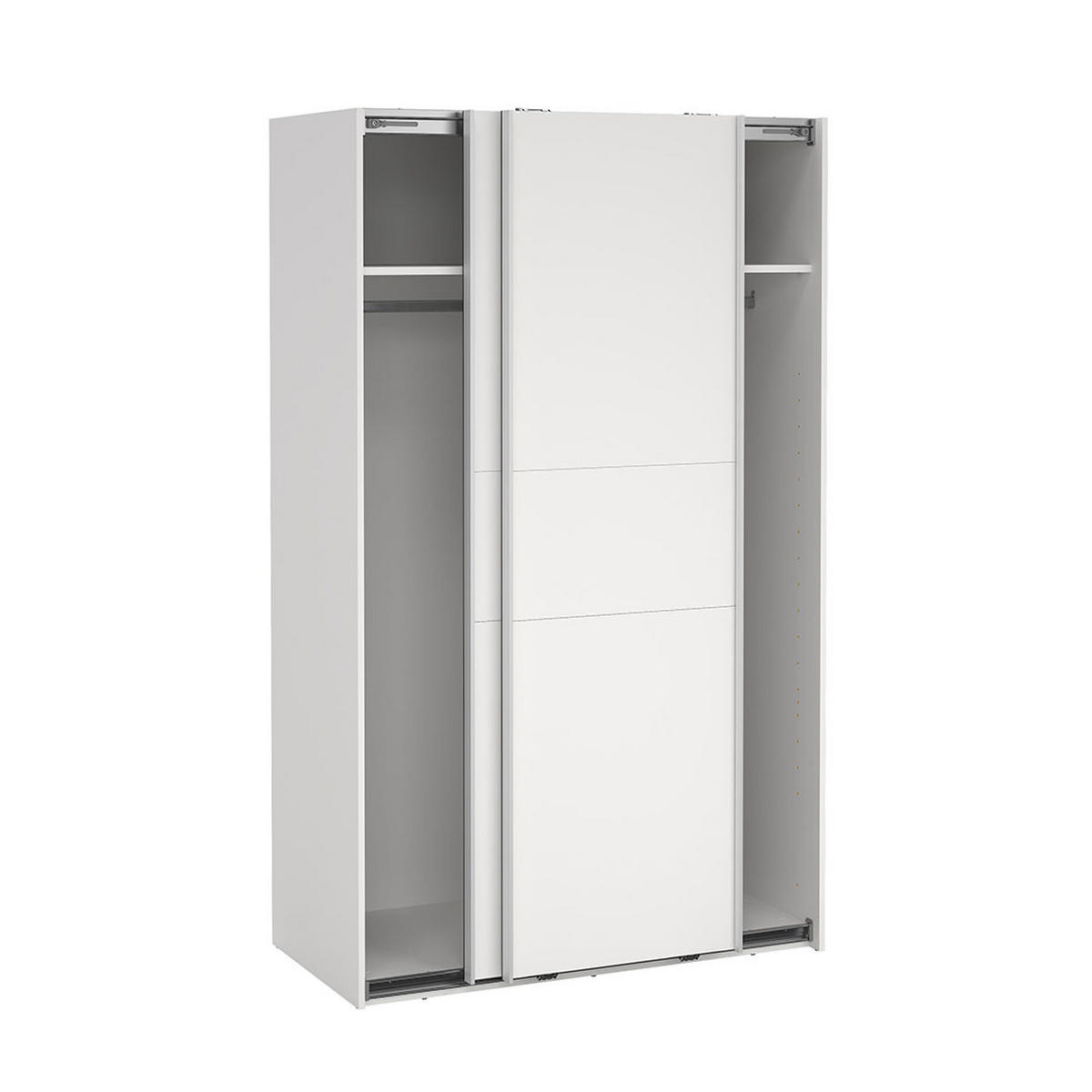 SCHIEBETÜRENSCHRANK, Como, Weiß, Holzwerkstoff, 119 x 67 x 201 cm - Weiß, Holzwerkstoff (119/201/67cm) - ebuy24