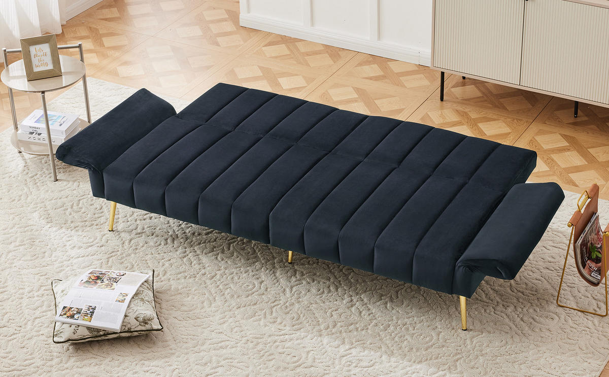 SCHLAFSOFA Dunkelgrau 183/76/75 cm - Dunkelgrau, Textil (76/75/183cm) - Urban Meuble