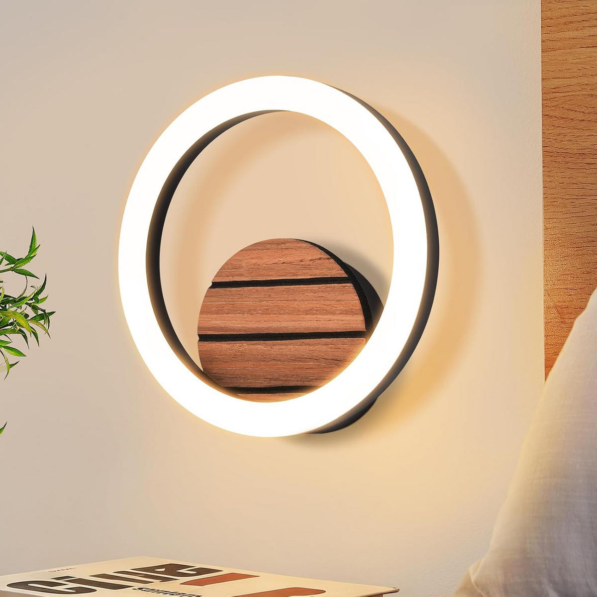 LED WANDLEUCHTE 20/20/5.5cm - Schwarz, Metall (20/5.5/20cm) - Nettlife