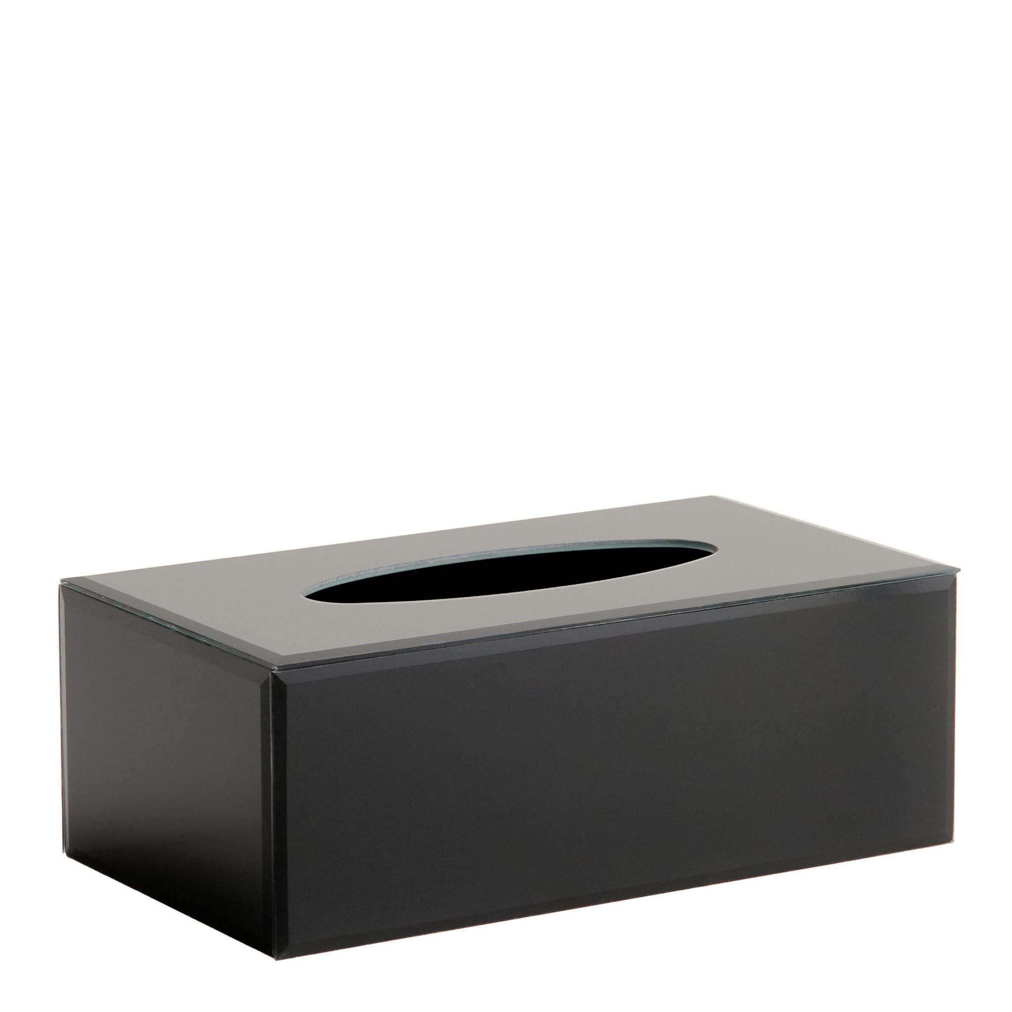 TISSUE-BOX Hasting - Schwarz, Glas (14/25.5/9.5cm) - home&you