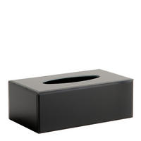 TISSUE-BOX Hasting - Schwarz, Glas (14/25.5/9.5cm) - home&you