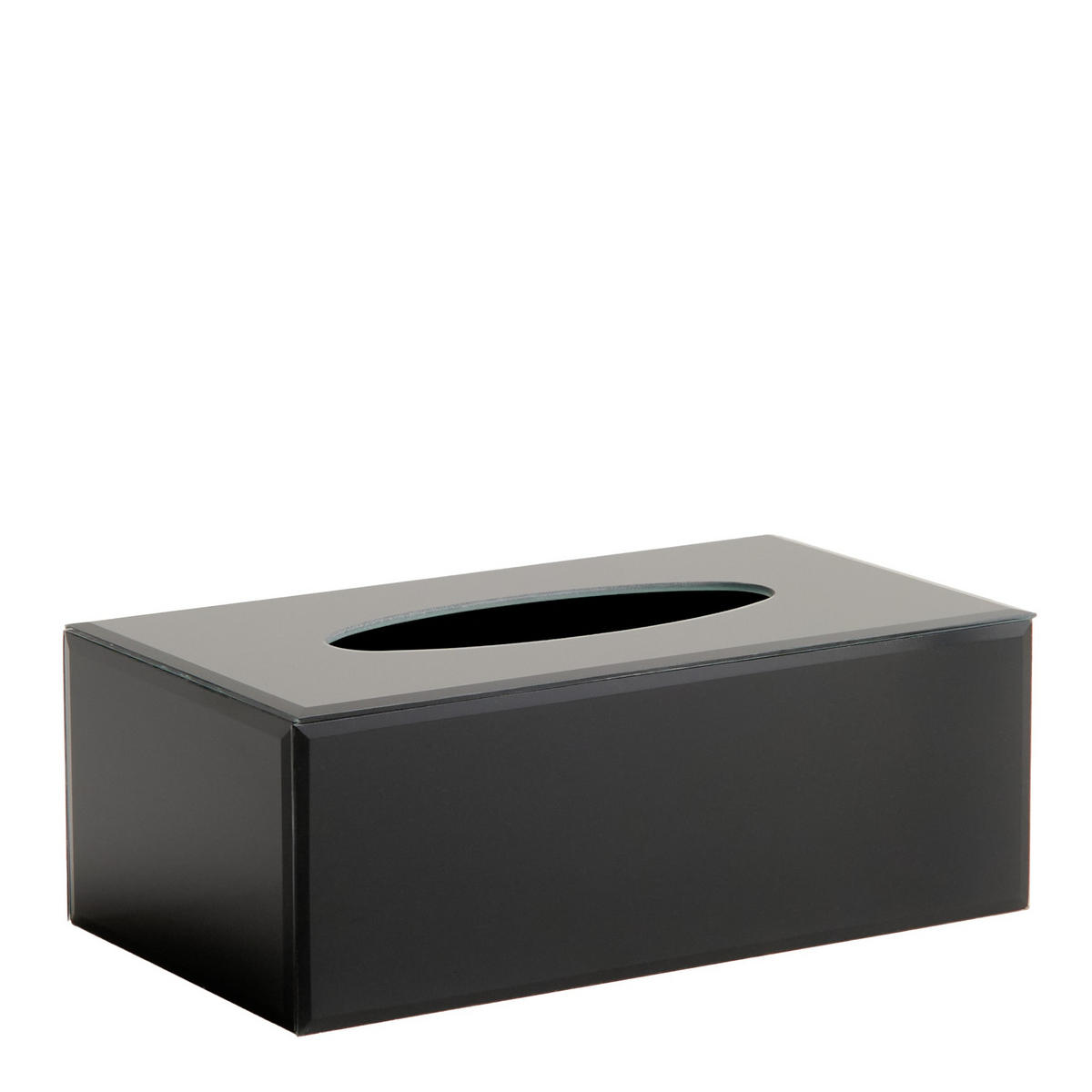 TISSUE-BOX Hasting - Schwarz, Glas (14/25.5/9.5cm) - home&you