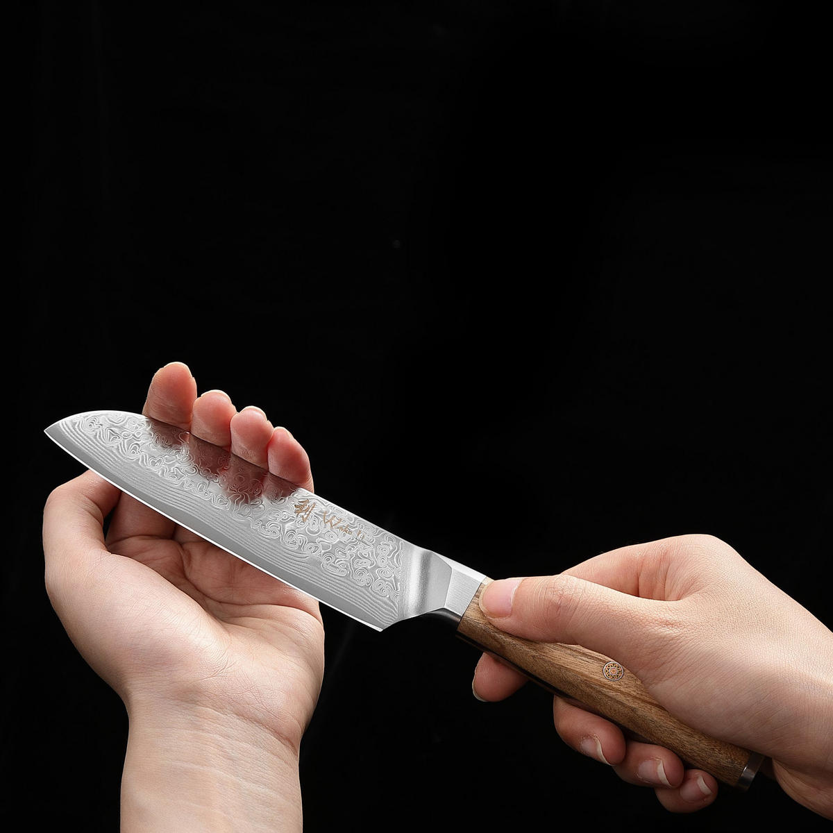 SANTOKUMESSER 12 cm - Braun, Metall (24cm) - Wakoli