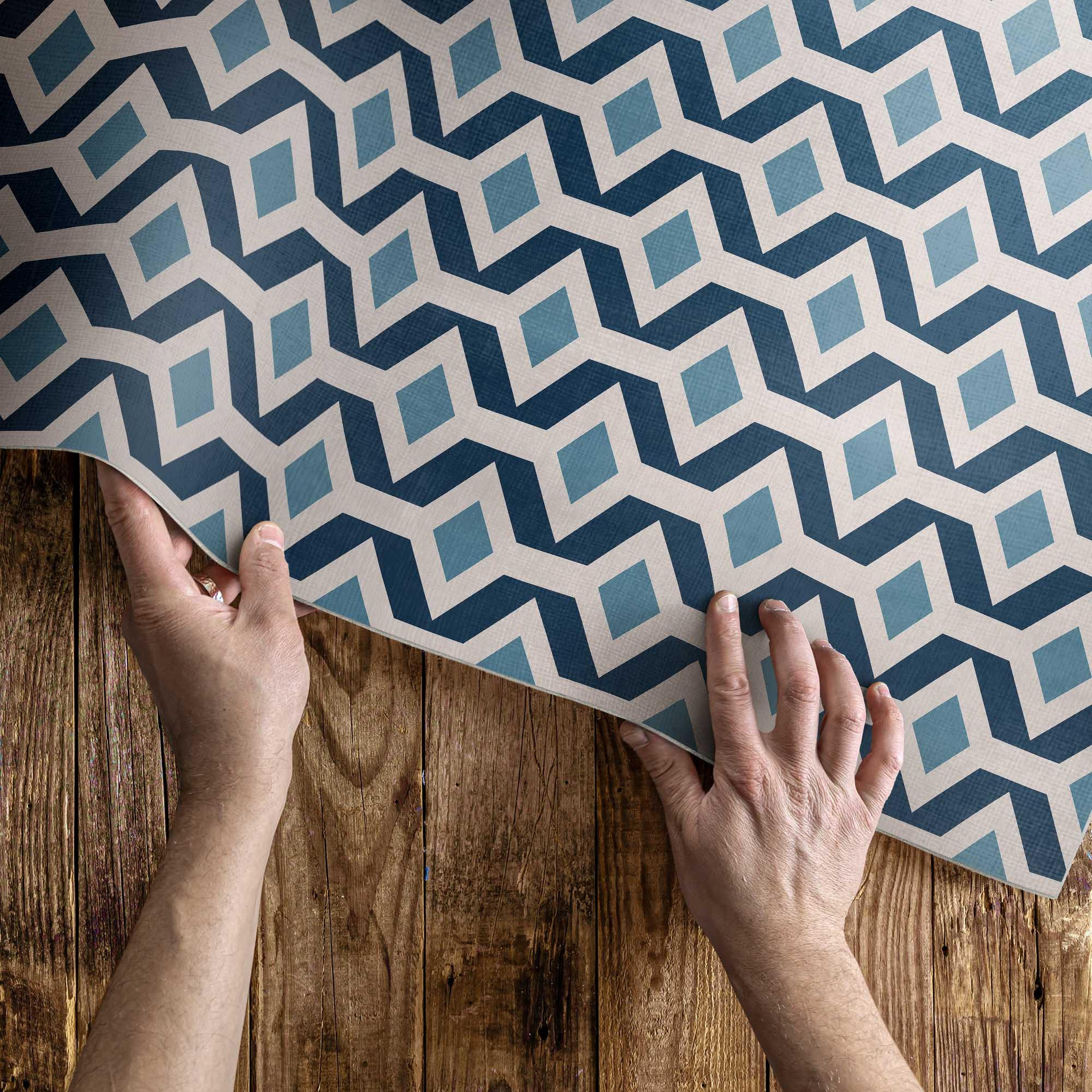 Thumbnail - Wallfluent Teppich, Pastellblau, Kunststoff, 60x90 cm, Teppiche & Böden, Teppiche, Moderne Teppiche