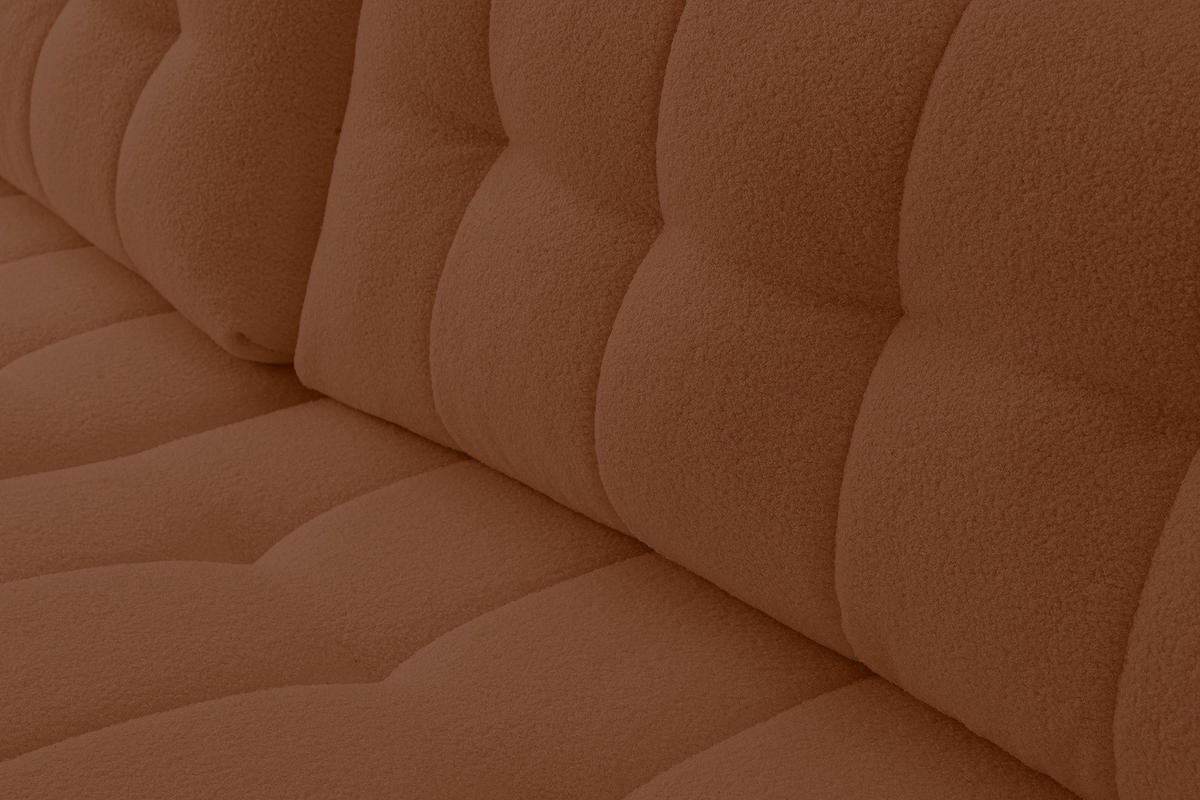 ECKSOFA Palermo mit Schlaffunktion und Bettkasten - Dunkelgelb/Braun, Holz/Holzwerkstoff (245/143cm) - Ravio