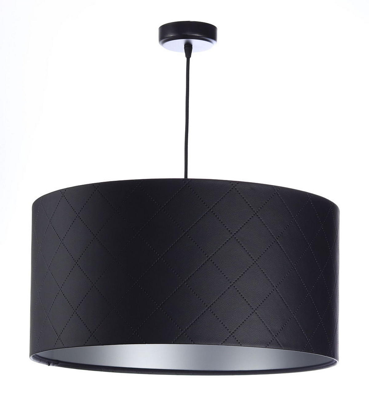 HÄNGELEUCHTE Schwarz 60/30 cm - Silberfarben/Schwarz, Kunststoff (60/1.1/30cm) - ONZENO