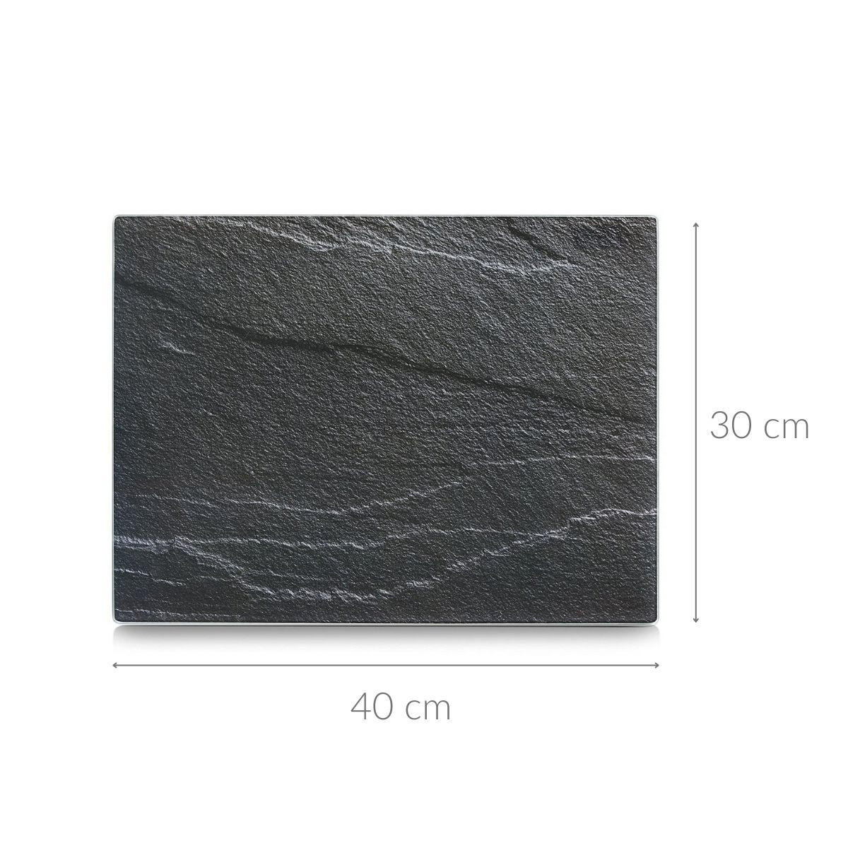Zeller Glasschneideplatte Anthrazit 40x30 cm