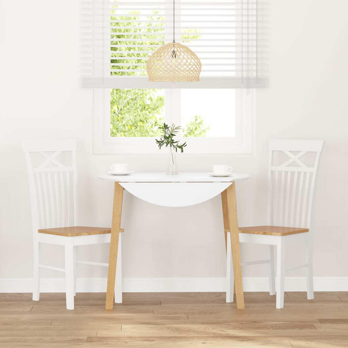STUHL-SET 2 Stk Zornhain 42.5/94/53.5 cm - Weiß, Holz (42.5/94/53.5cm) - ZMH