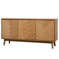 FURNIERTES SIDEBOARD - Eiche - Braun, Eichenholz/Holz (150/75/40cm) - home24