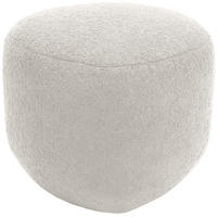 SITZHOCKER Sumir Stoff Creme Hocker Schlafzimmer - Creme, Textil (52/32/48cm) - DELUKE