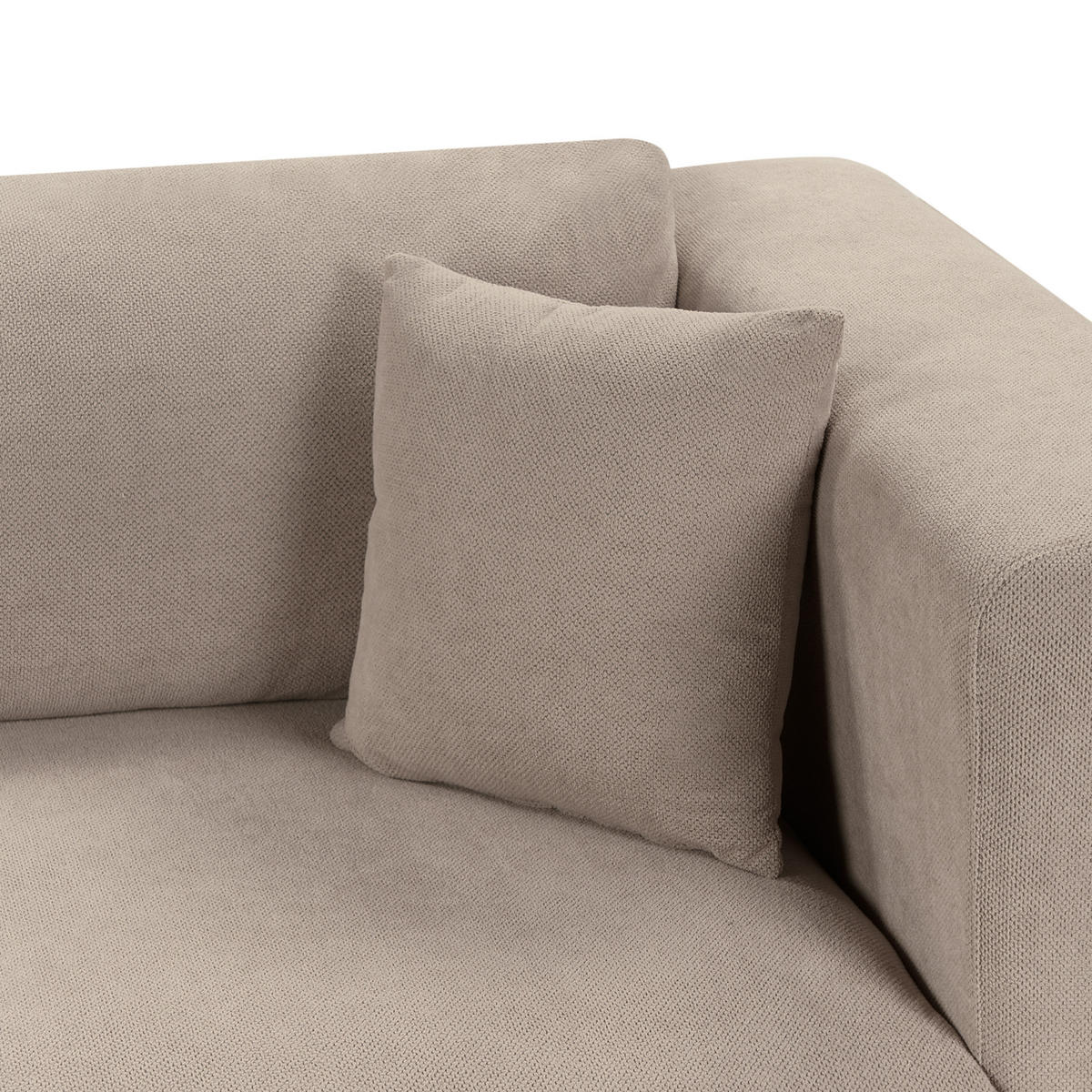 4-SITZER-SOFA Stoff Taupe Veng - Taupe/Beige, Textil (308/79/90cm) - Beliani