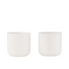 BLUMENTOPF GEN - Keramik - Weiß - XL - 2er Set - Ø 21 cm - Weiß, Keramik (21/20cm) - J-Line