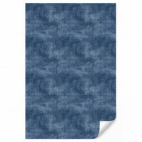 TAPETE - Leinen - Textur - Muster - Denim - Rustikal - 140x200 cm - Blau, Papier (140/200cm) - OnlyWow