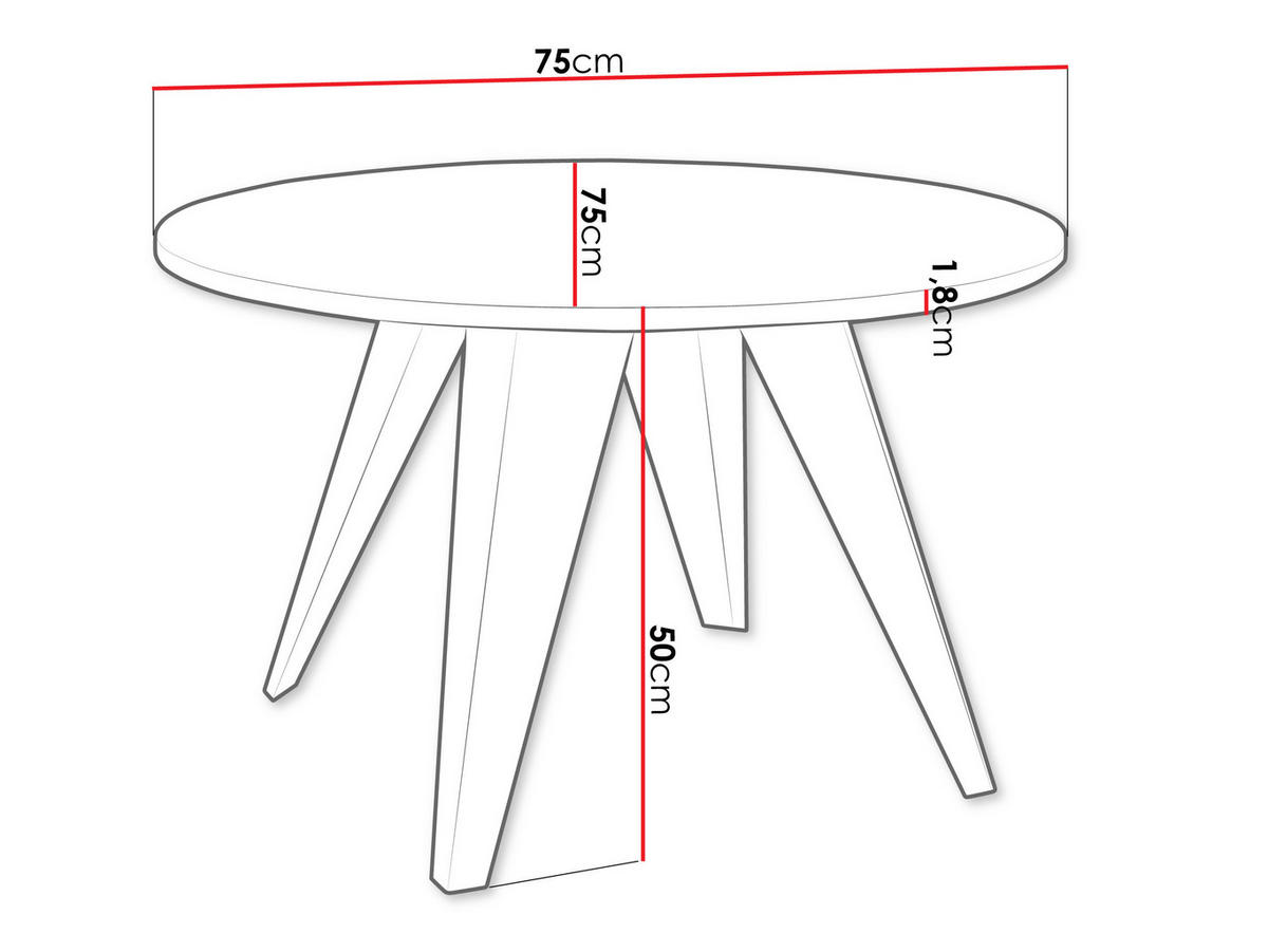 COUCHTISCH Fare - Schwarz/Naturfarben, Holzwerkstoff/Metall (75/75/50cm) - MIRJAN24