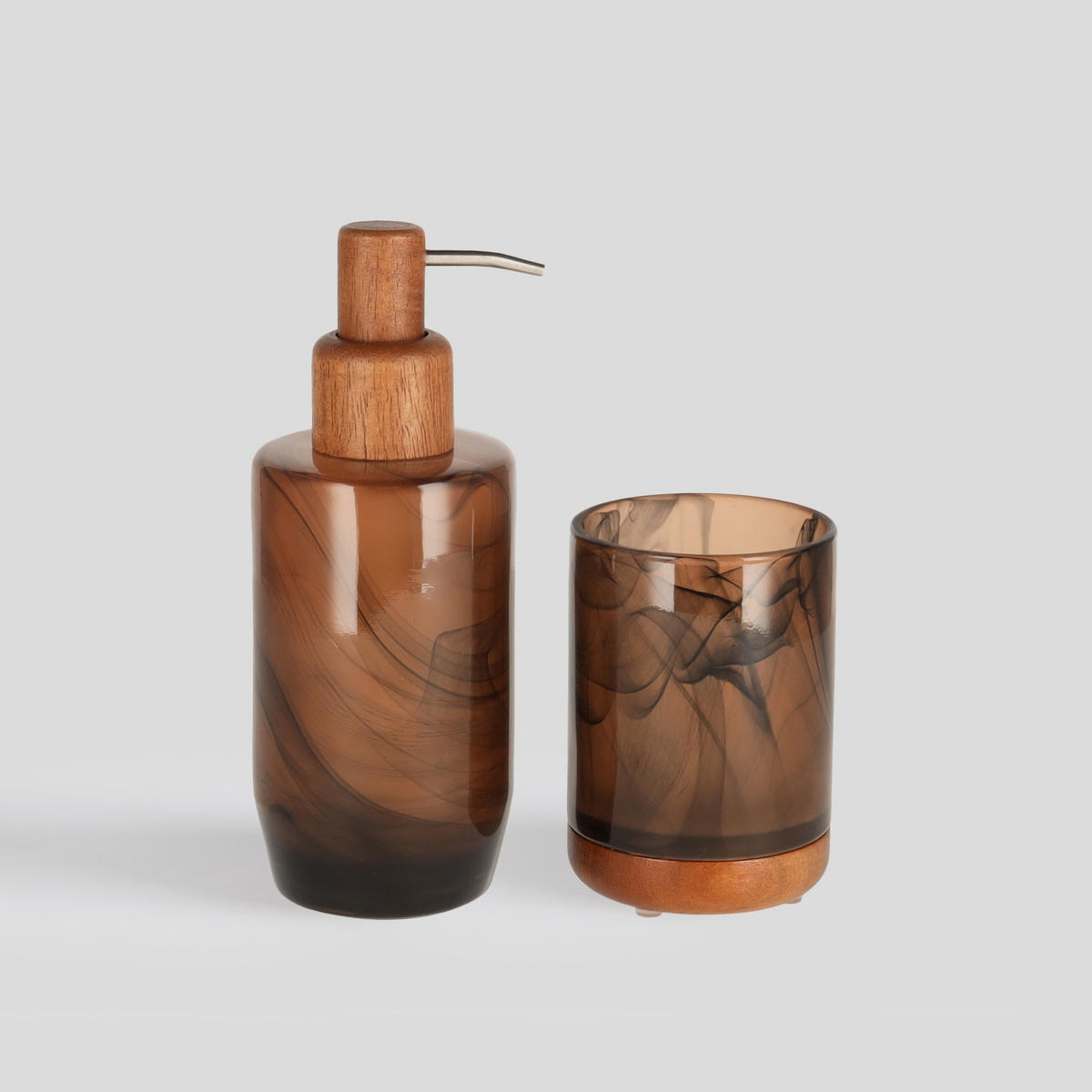 BADSPENDER Shadow - Braun, Glas (7.5/19/7.5cm) - home&you