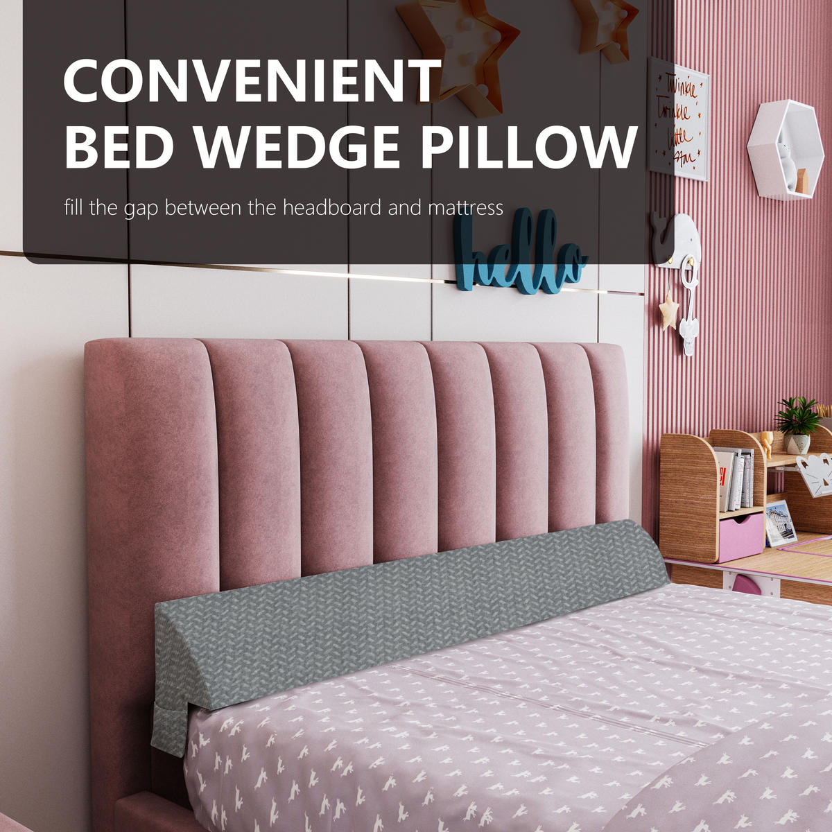 KEILKISSEN Kopfstütze - Grau, Textil (25/200cm) - Vercart