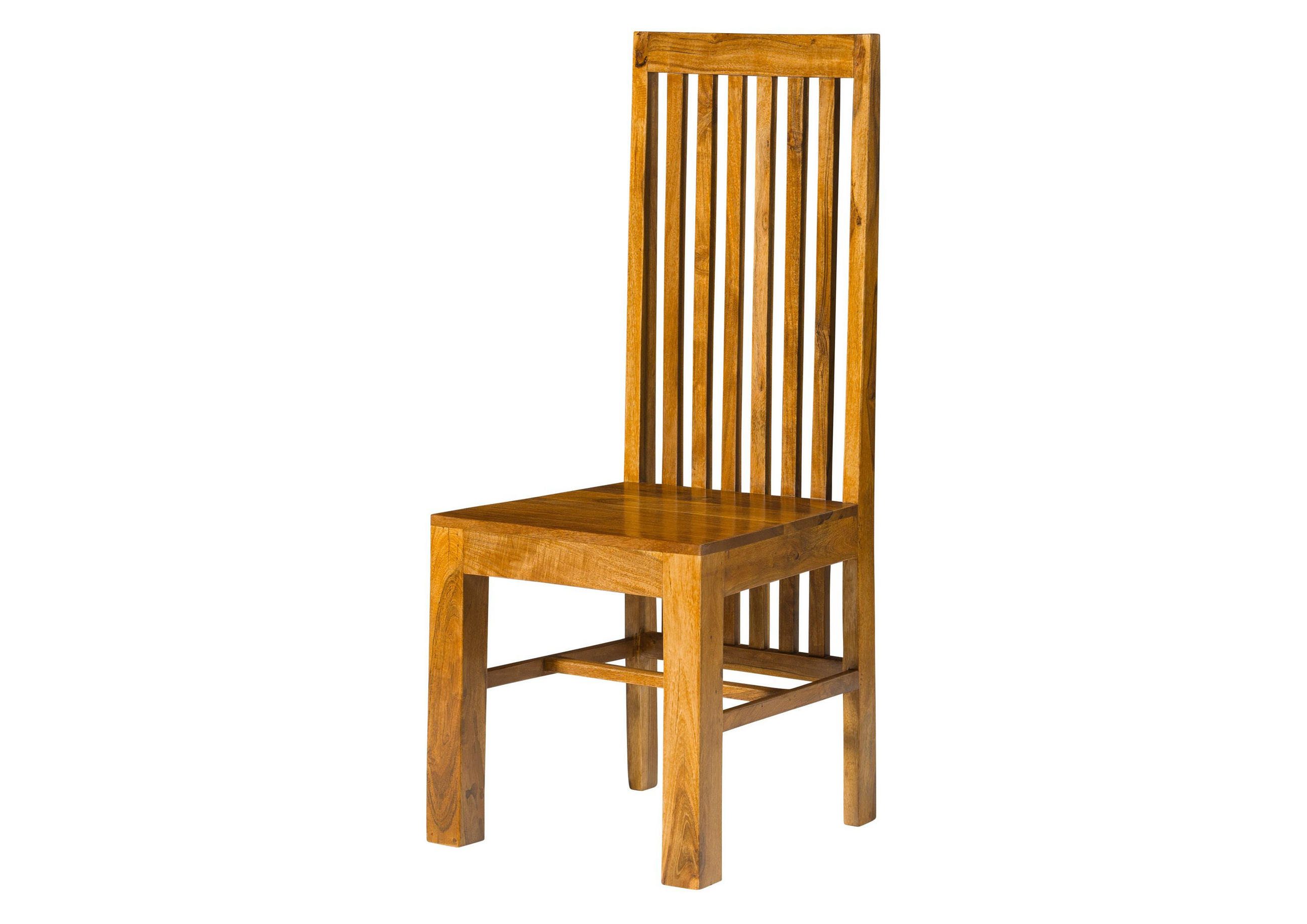 STUHL Massivholz 45 x 46 x 110 cm hellbraun OXFORD #25 - Braun, Holz (45/110/46cm) - Massivmoebel24