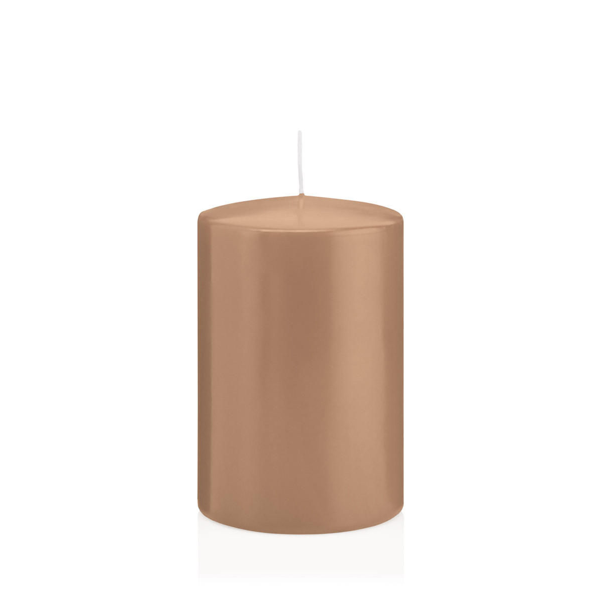 STUMPENKERZEN Caramel Ø 98 x 150 mm, 6 Stück - Beige, Paraffin (10/15cm) - Wiedemann Kerzen