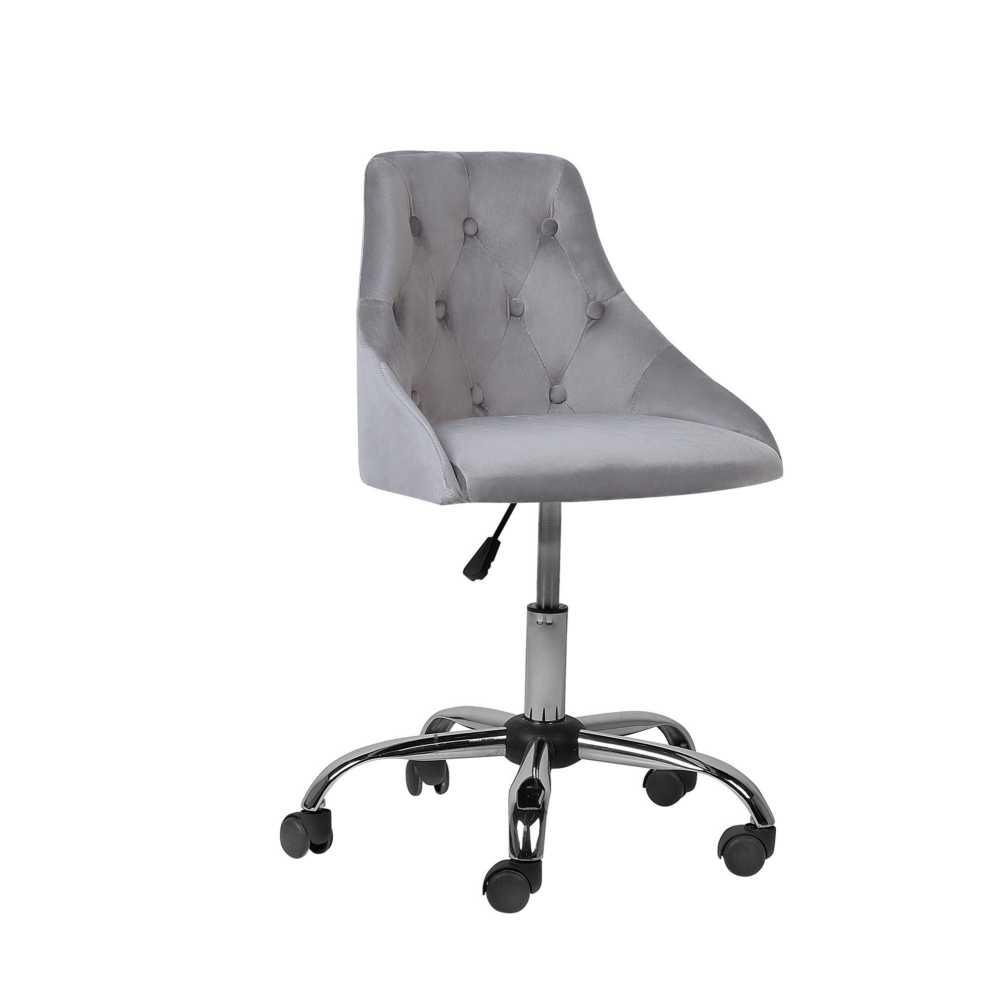 Beliani OTOČNÁ KANCELÁŘSKÁ ŽIDLE Polyester Šedá Parrish