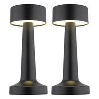 LED TISCHLEUCHTE Angelika Schwarz Matt - Schwarz, Metall (9/9/21cm) - Globo Lighting