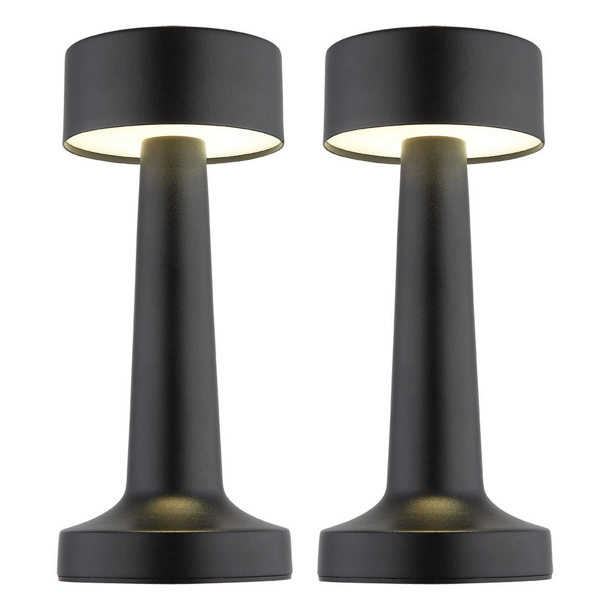 LED TISCHLEUCHTE Angelika Schwarz Matt - Schwarz, Metall (9/9/21cm) - Globo Lighting